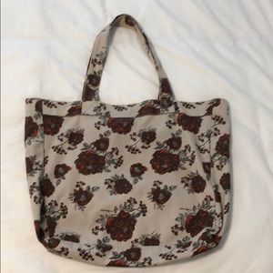 Nixon Large Gray Floral Tote